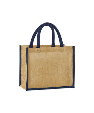 Natural starched jute midi tote