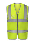 Hi-vis zip ID reflective border waistcoat (HVW103)
