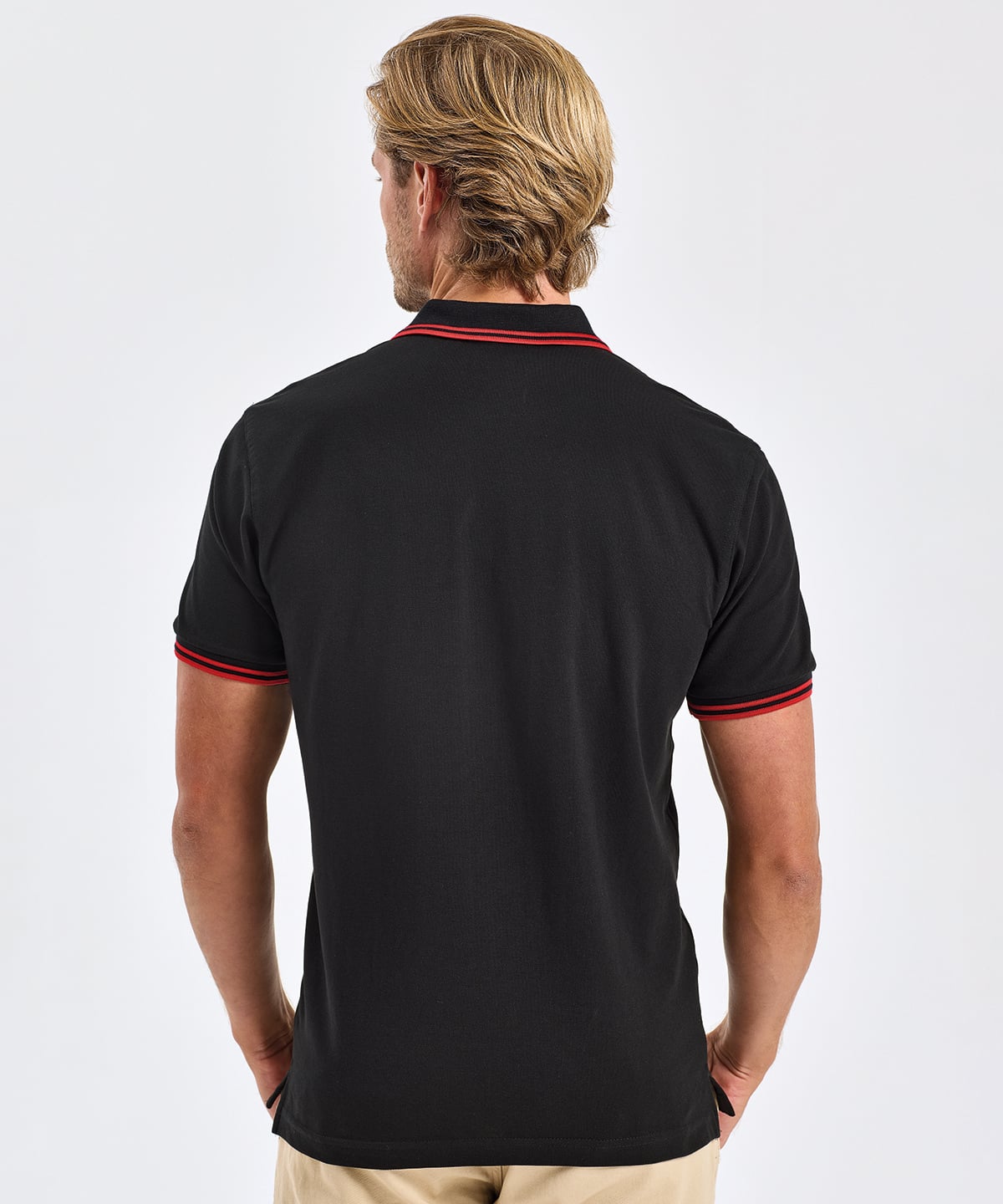 Asquith & Fox AQ011 Men's Classic Fit Tipped Polo | Embroidered Polo Shirts