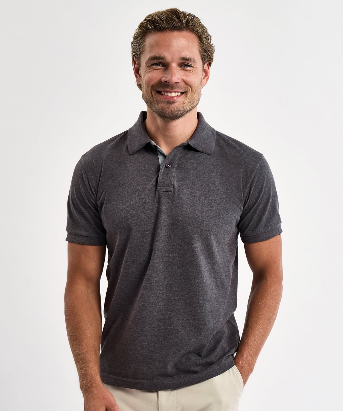 Asquith & Fox AQ012 Men's Classic Fit Contrast Polo | Embroidered Polo Shirts
