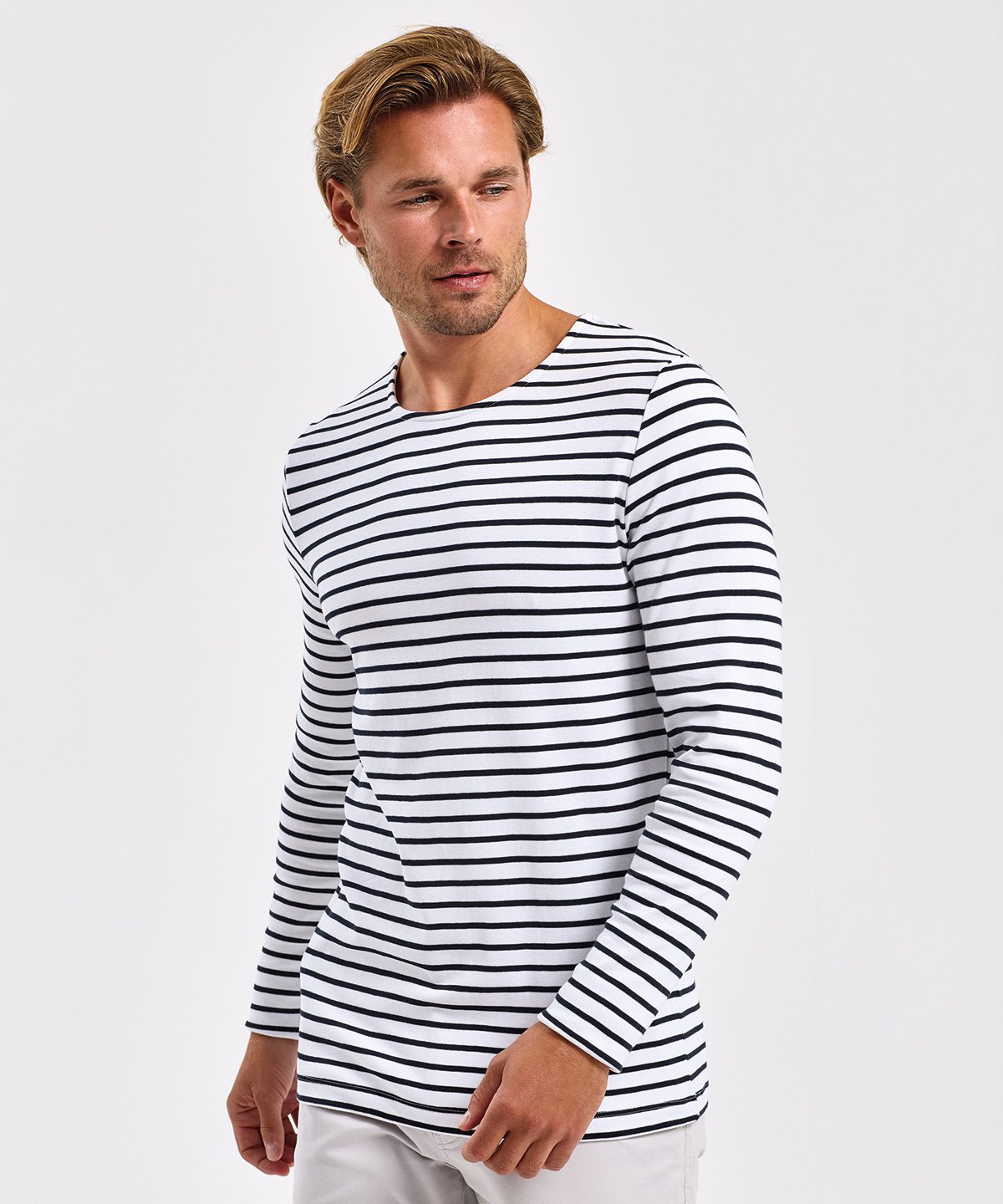 AQ070 | Men's Marinière coastal long sleeve tee | Asquith & Fox