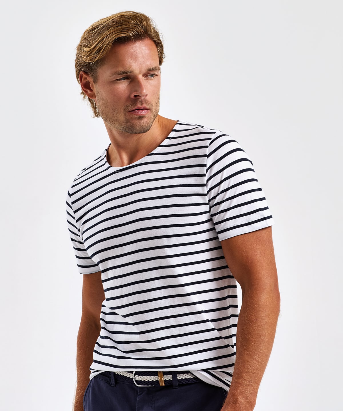 AQ072 | Men's Marinière coastal short sleeve tee | Asquith & Fox
