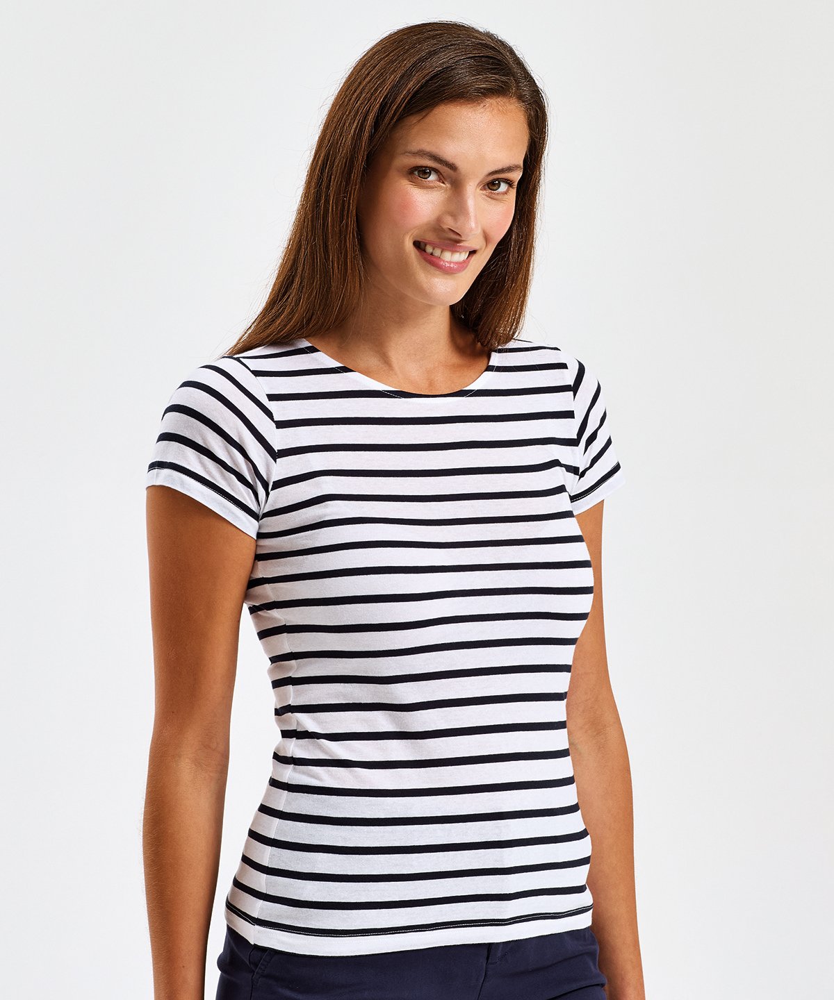 AQ073 | Women's Marinière coastal short sleeve tee | Asquith & Fox