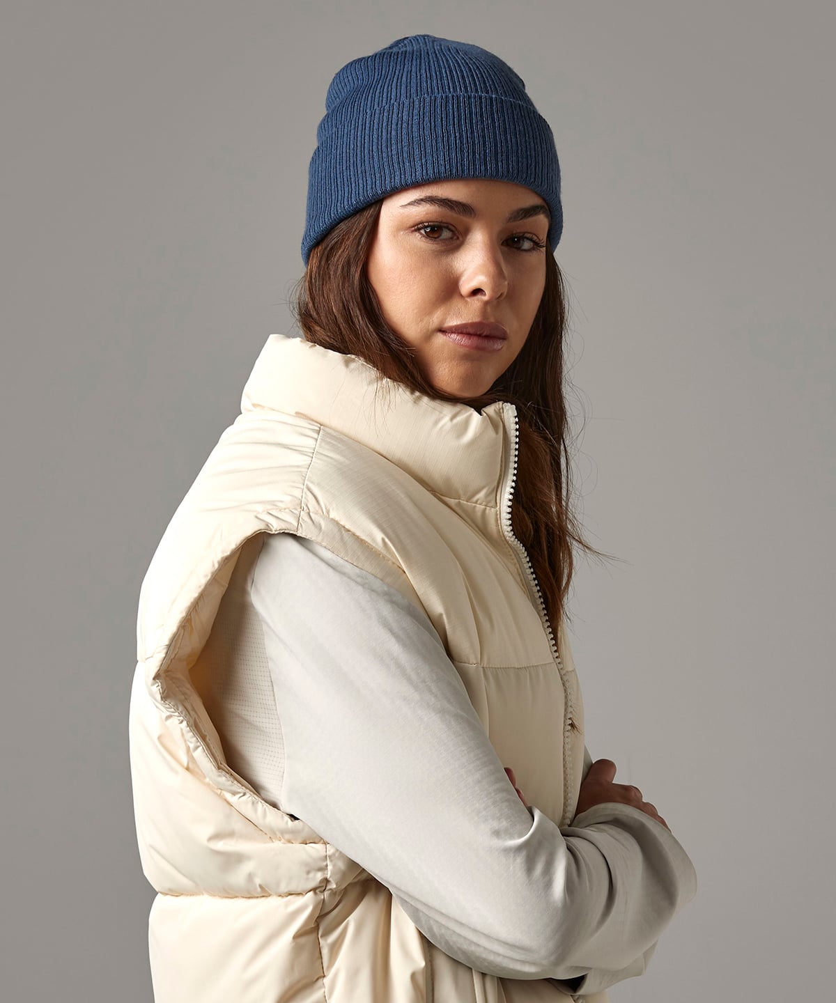 Beechfield B376R Polylana® Ribbed Beanie | Personalised Sustainable Workwear Hat