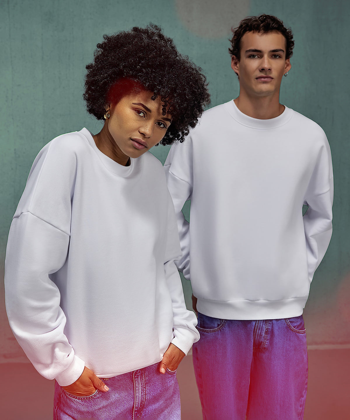 B&C Influence Oversized Crew Neck Sweatshirt (BA033) | Oversized Sweatshirt