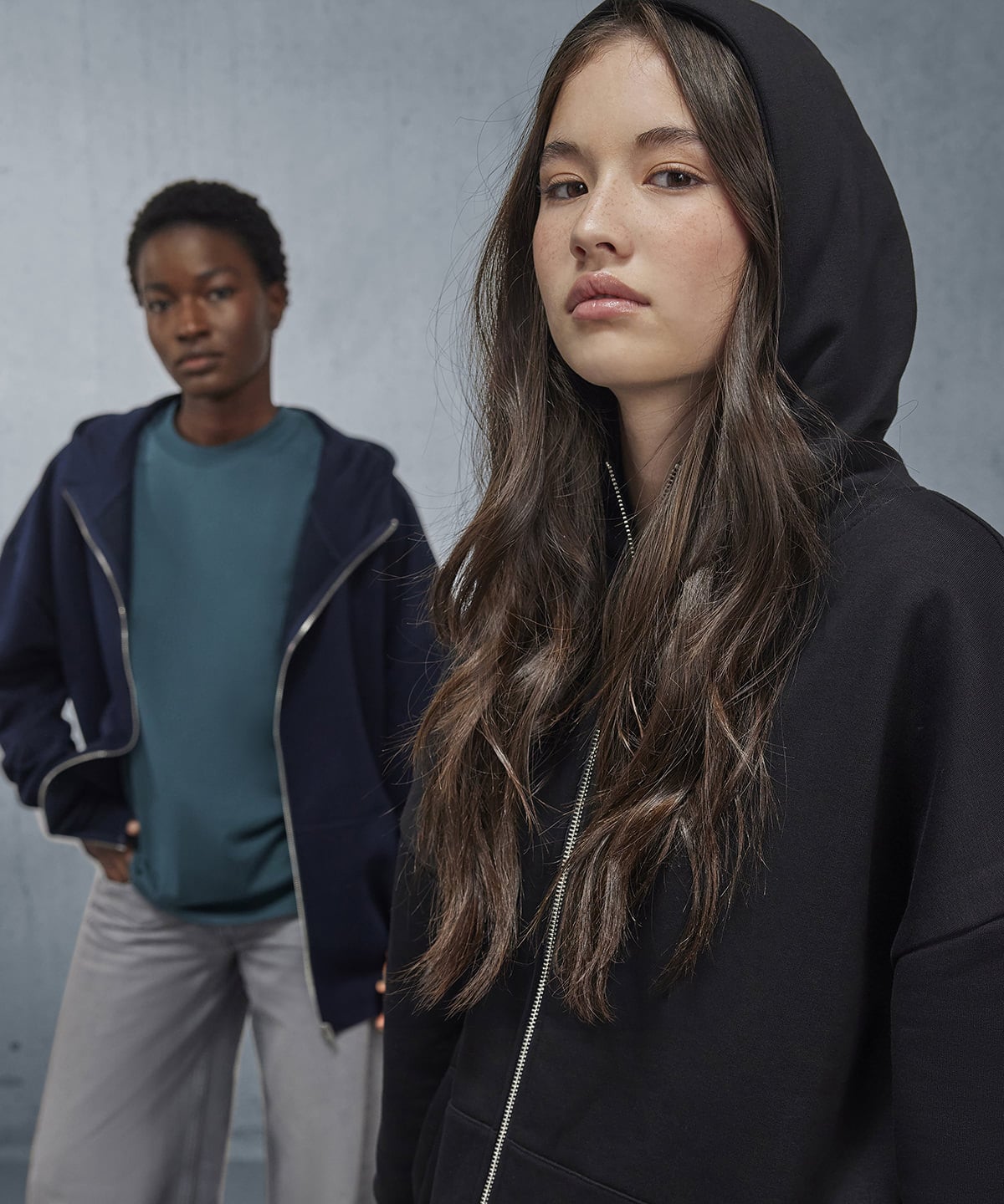 B&C Influence Zip Hoodie (BA035) | Oversized Zip Hoodie
