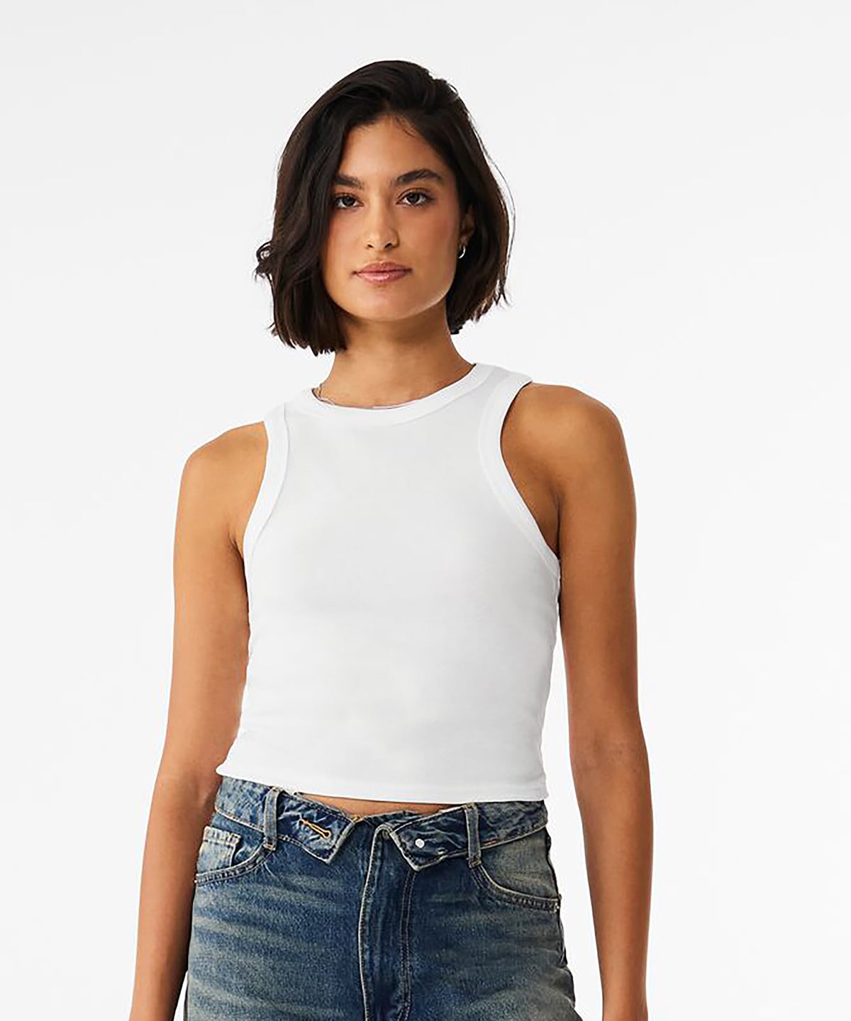Bella+Canvas BE141 Women's Micro Rib Racer Tank | Personalised Ladies Tank Top