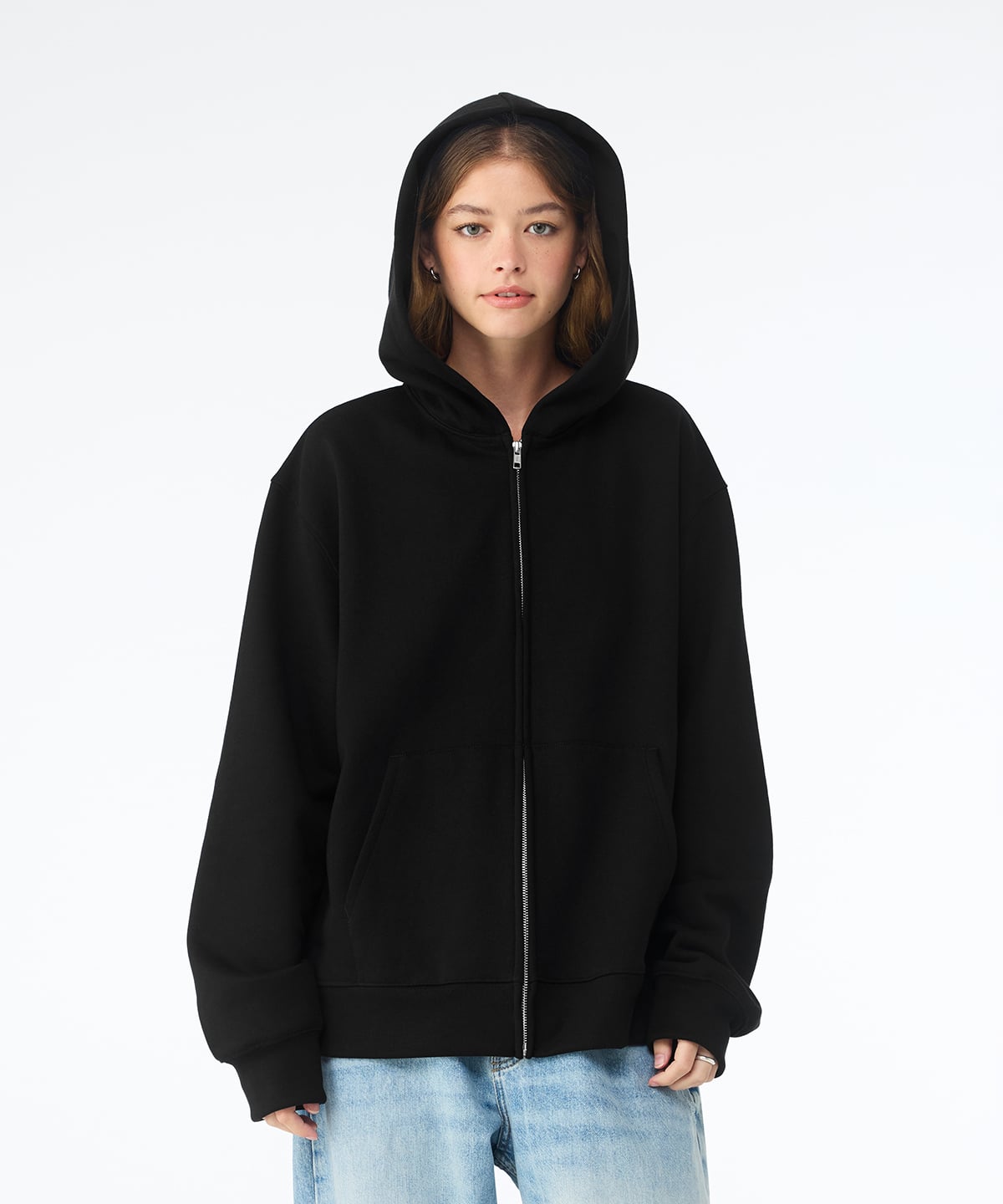 Bella+Canvas Heavy Full-Zip Hoodie (BE157) | 350gsm Streetwear Zip Hoodie