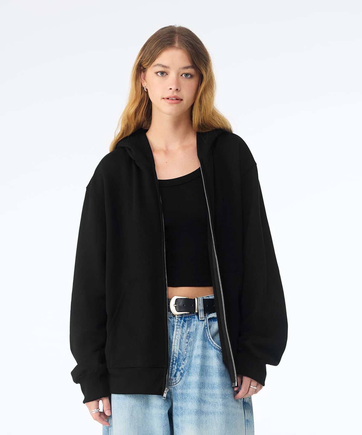 Bella+Canvas Heavy Full-Zip Hoodie (BE157) | 350gsm Streetwear Zip Hoodie