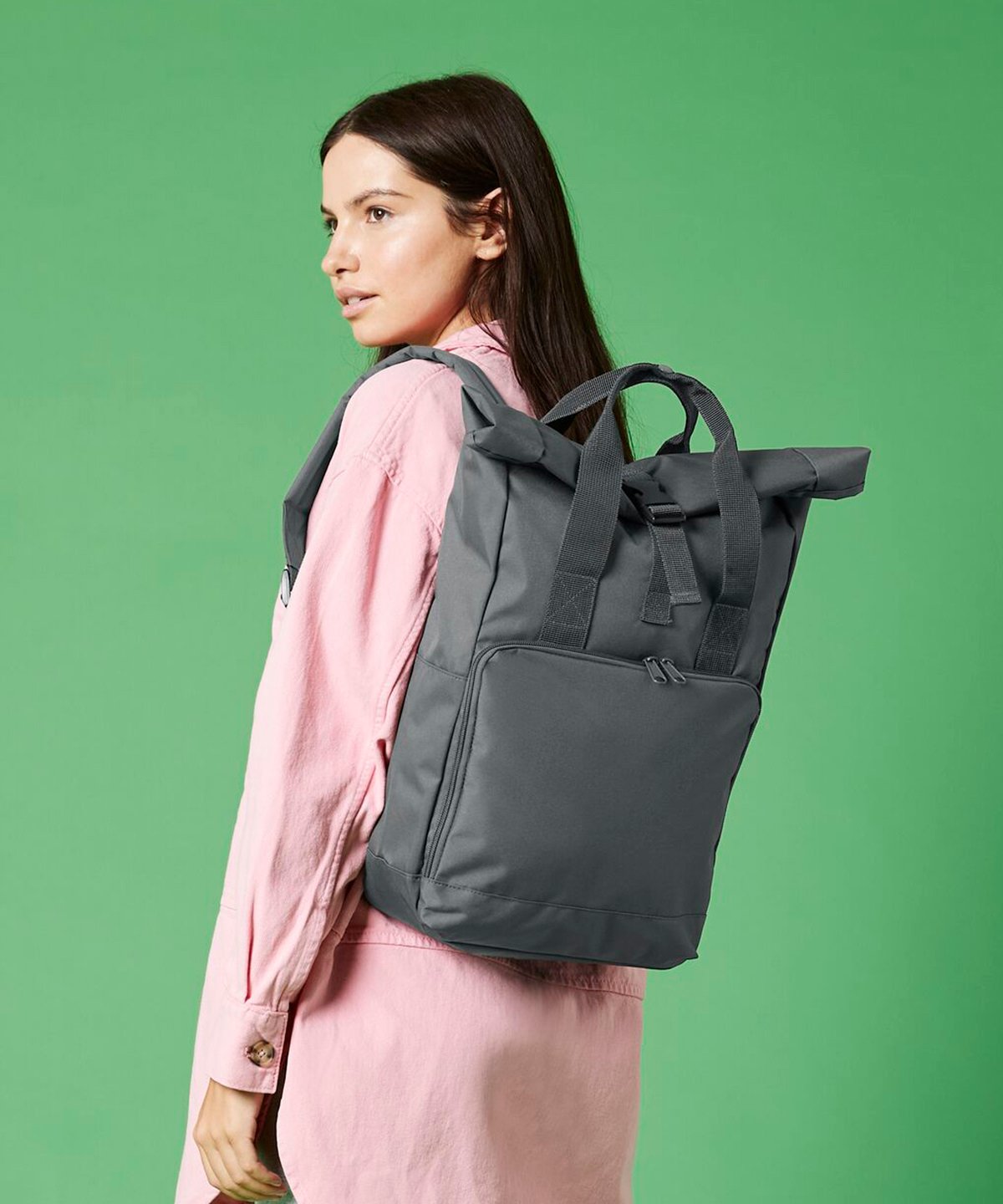BG118 | Twin handle roll-top backpack | Bagbase