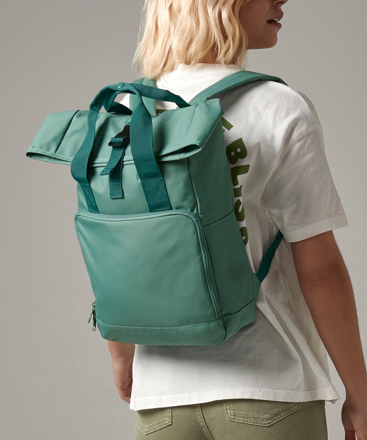 BG118 | Twin handle roll-top backpack | Bagbase