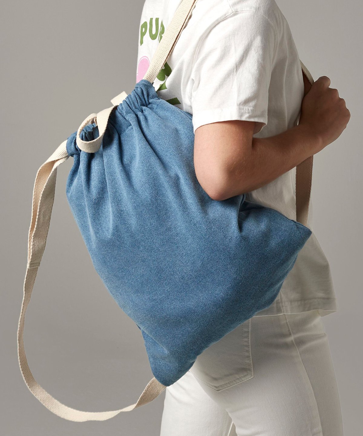 BG642 | Denim gymsac | Bagbase