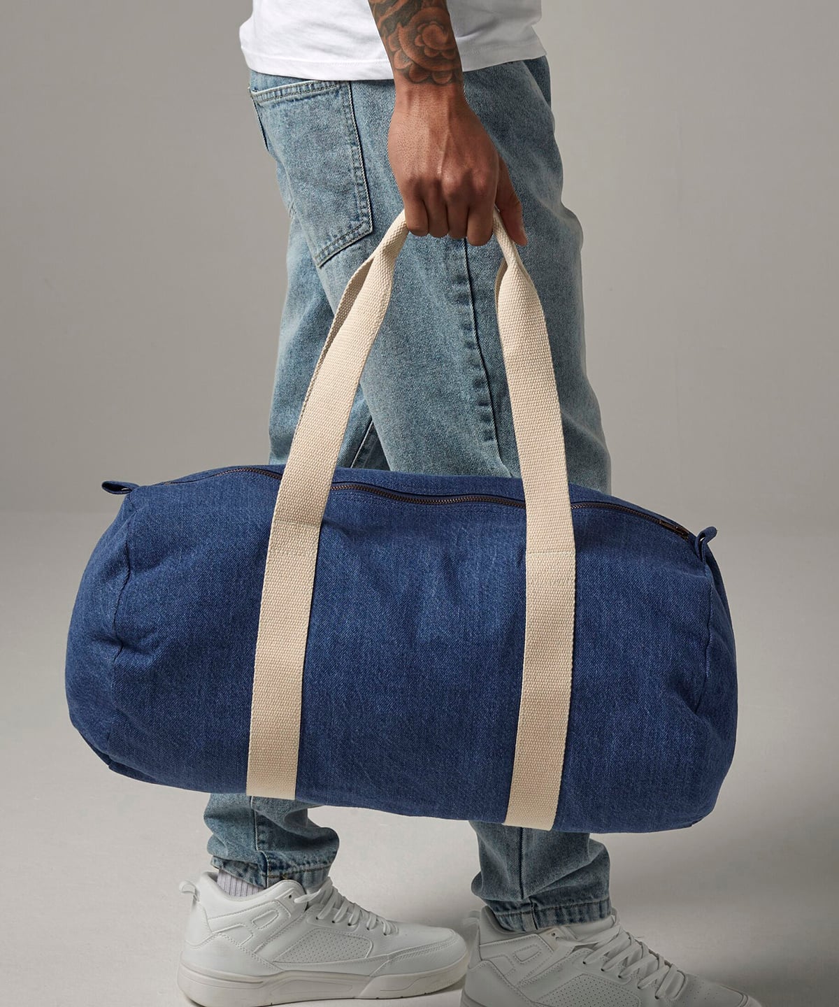 Bagbase Denim Barrel Bag (BG646) | 20L Cotton Denim Holdall