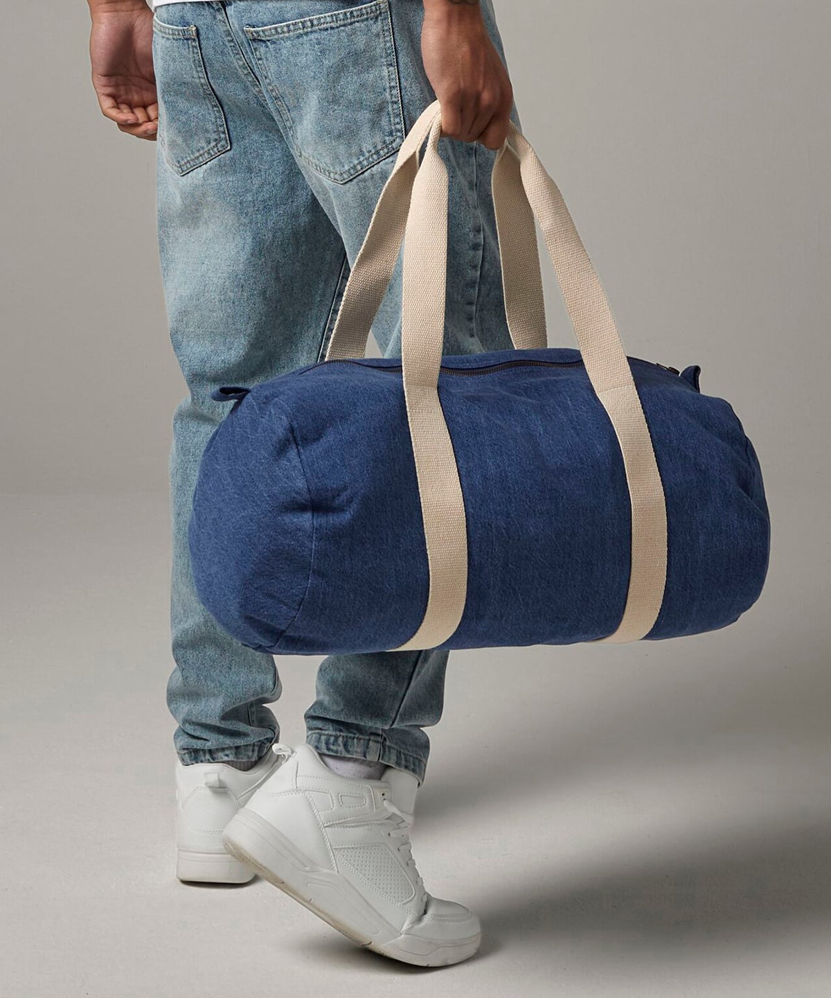 BG646 | Denim barrel bag | Bagbase