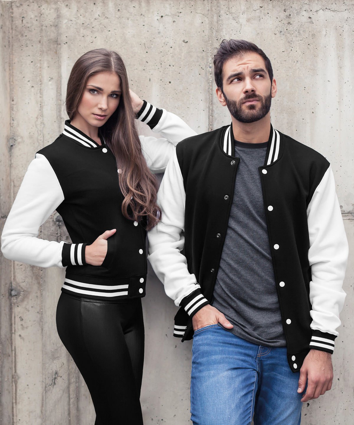 BY015 | Sweat college jacket | Build Your Brand