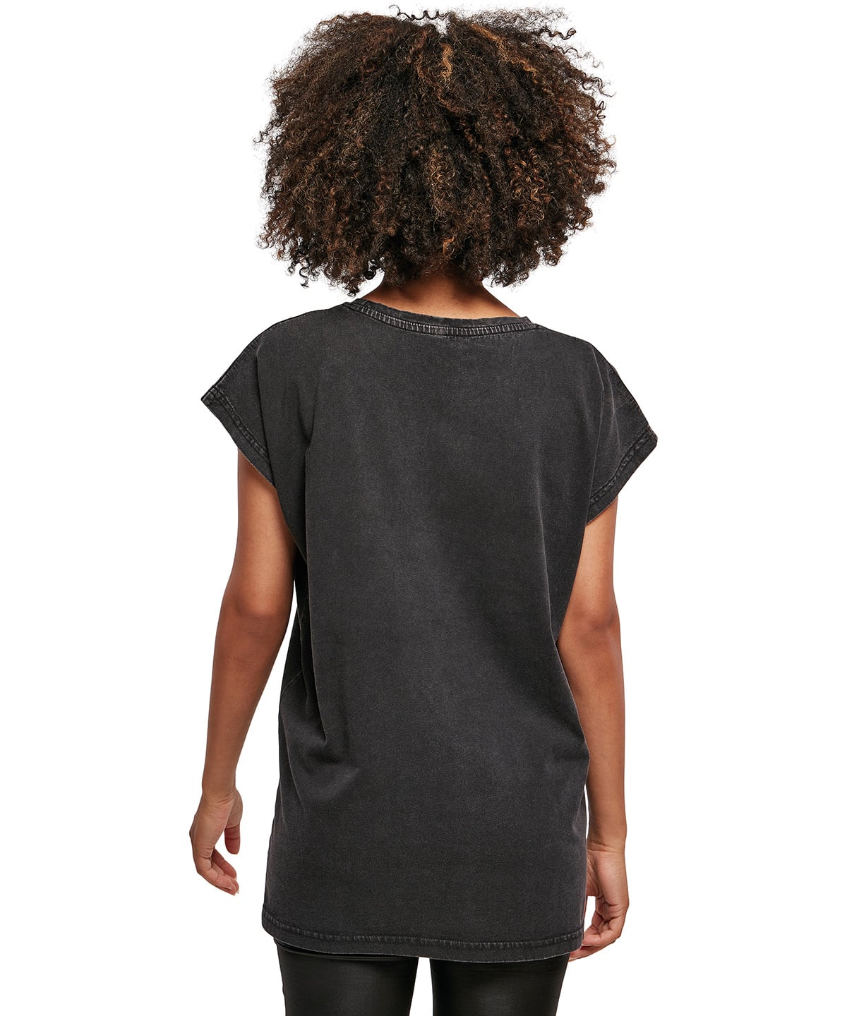 BY053 | Women's acid washed extended shoulder tee | Build Your Brand