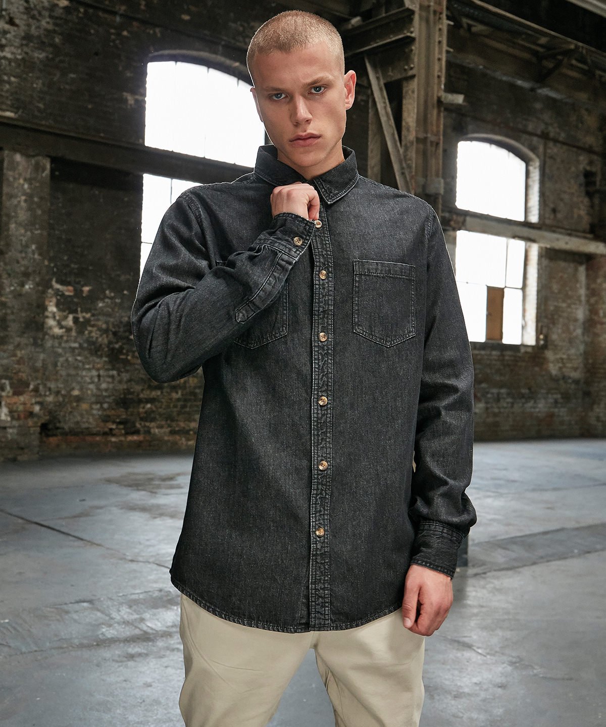 BY152 | Denim shirt | Build Your Brand