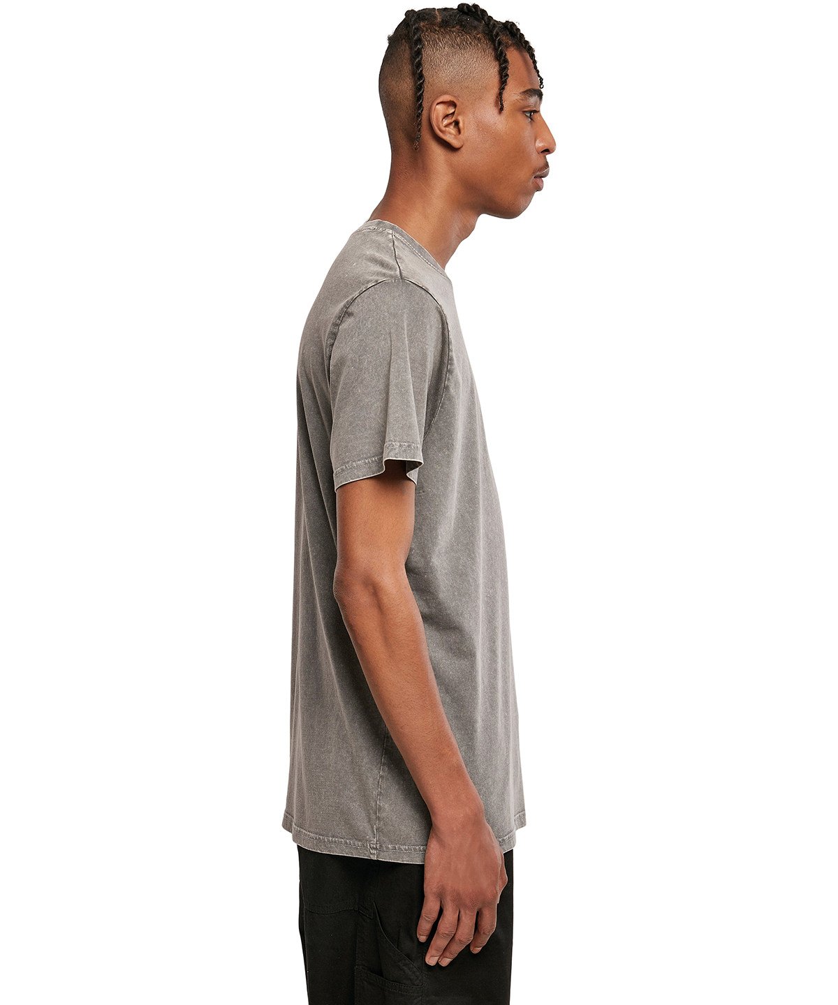 BY190 | Acid washed round neck tee | Build Your Brand
