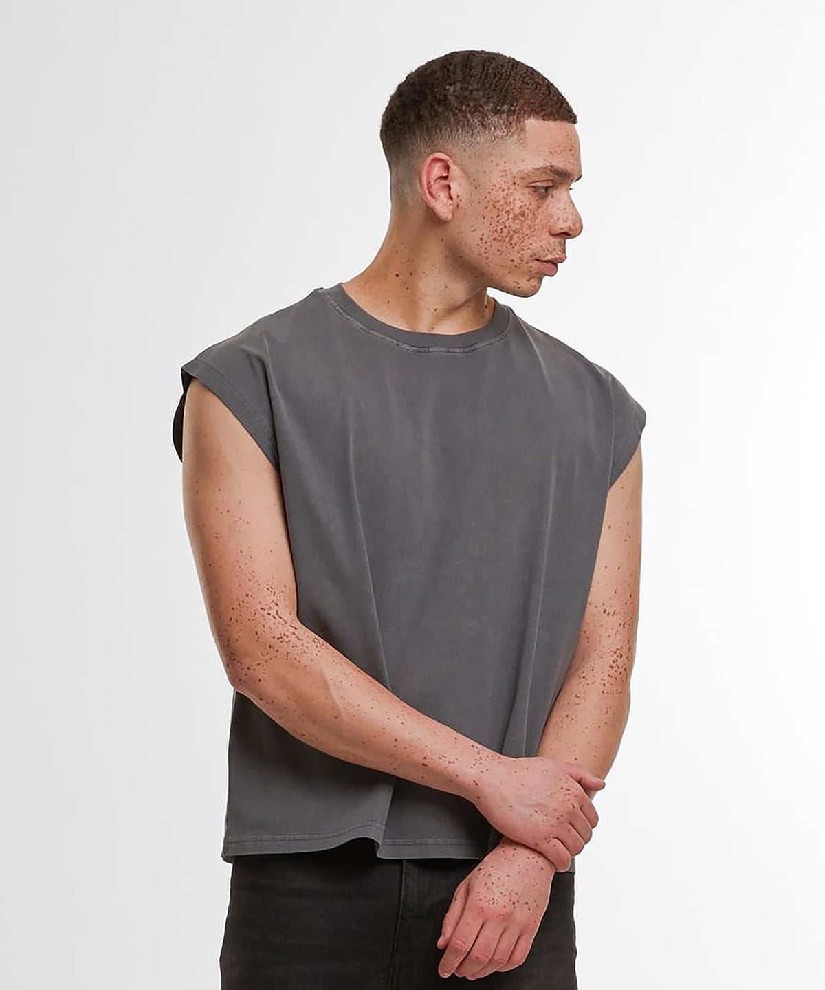 BY436 | Vintage cropped heavy sleeveless tee | Build Your Brand