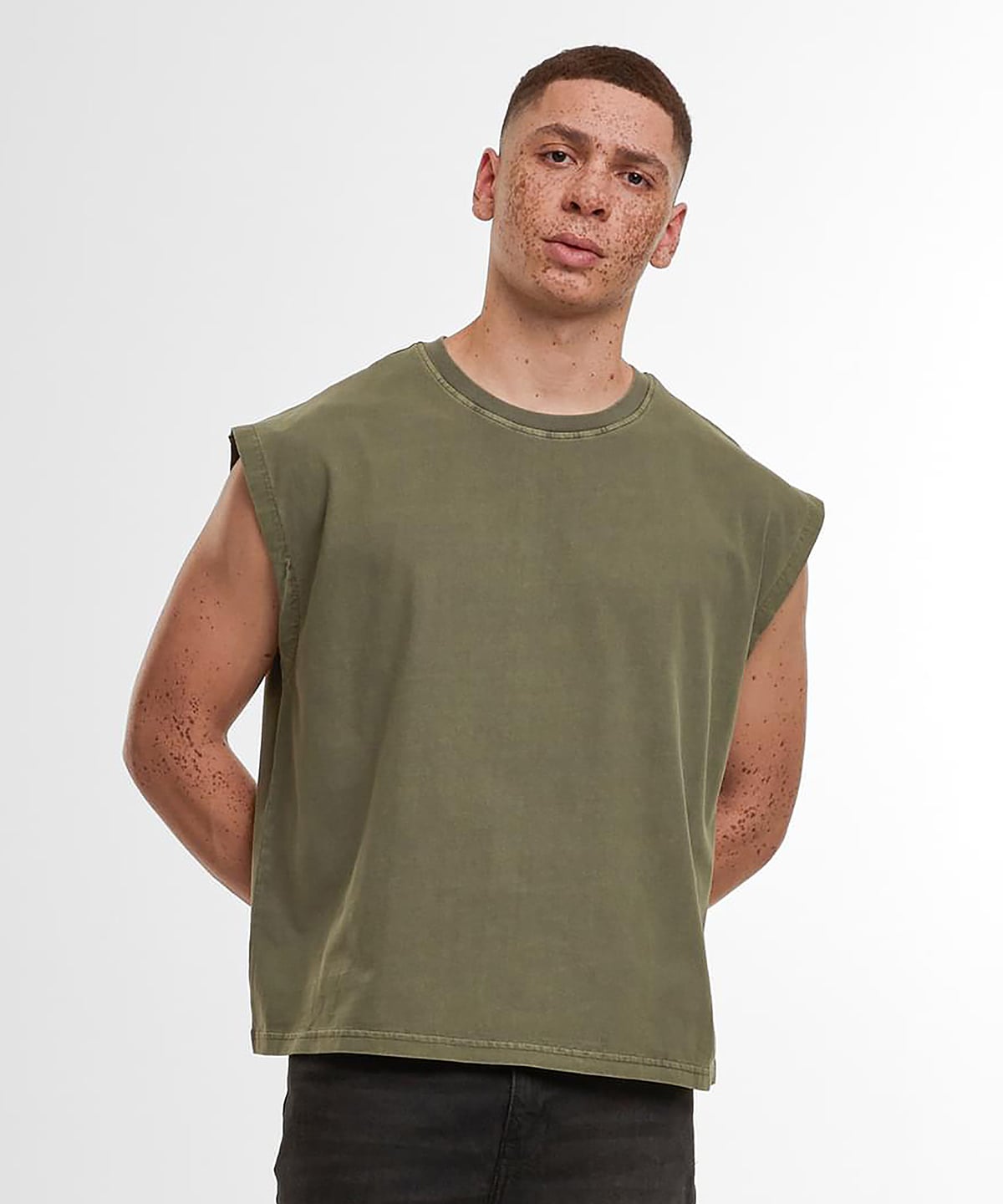 BY436 | Vintage cropped heavy sleeveless tee | Build Your Brand