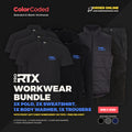 ProRTX Workwear Bundle (3x Polo, 2x Sweatshirts, 1x Body Warmer, 1x Trousers)