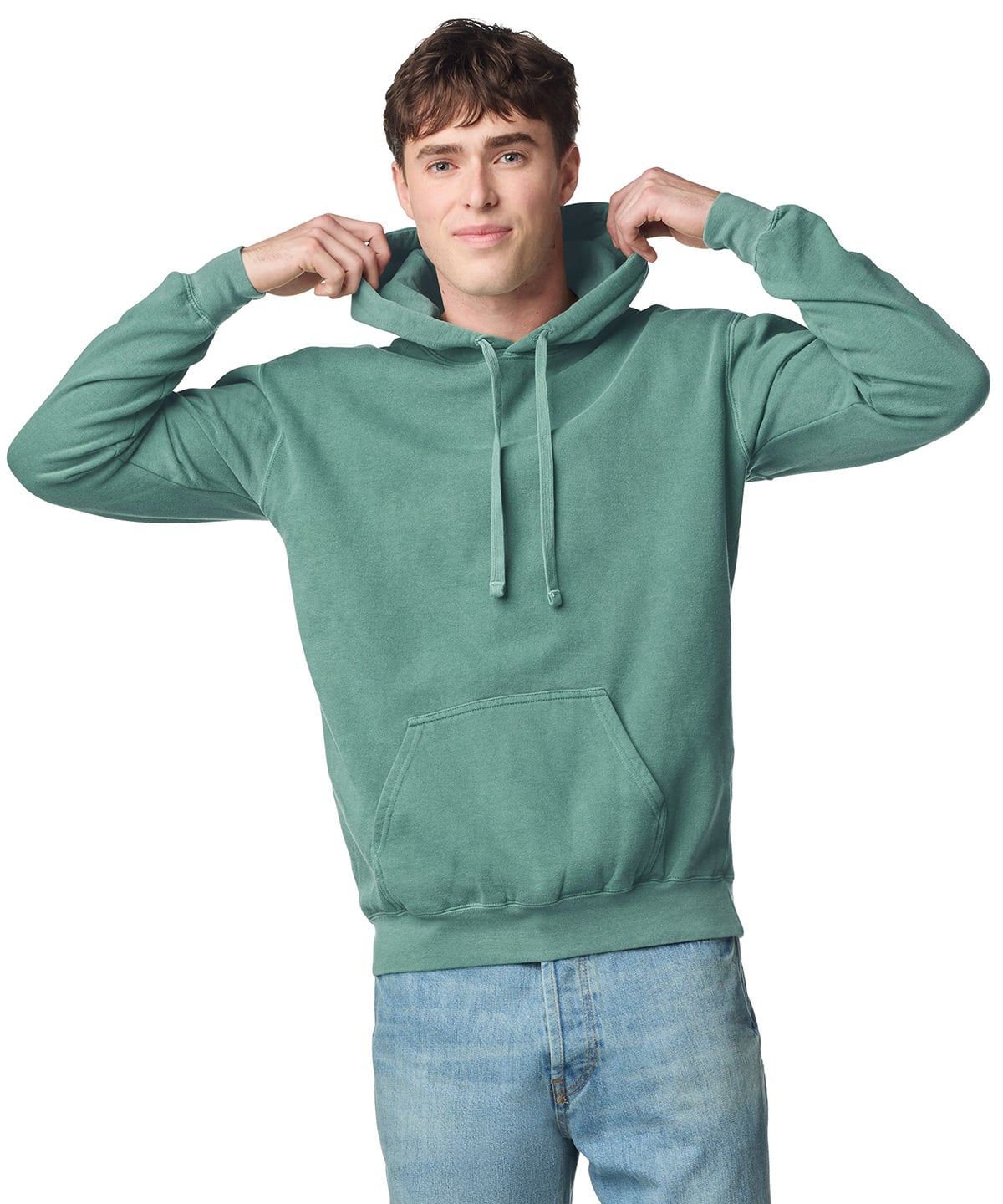 Comfort Colors Garment-Dyed Hooded Sweatshirt (CO150) | Custom Printed Workwear