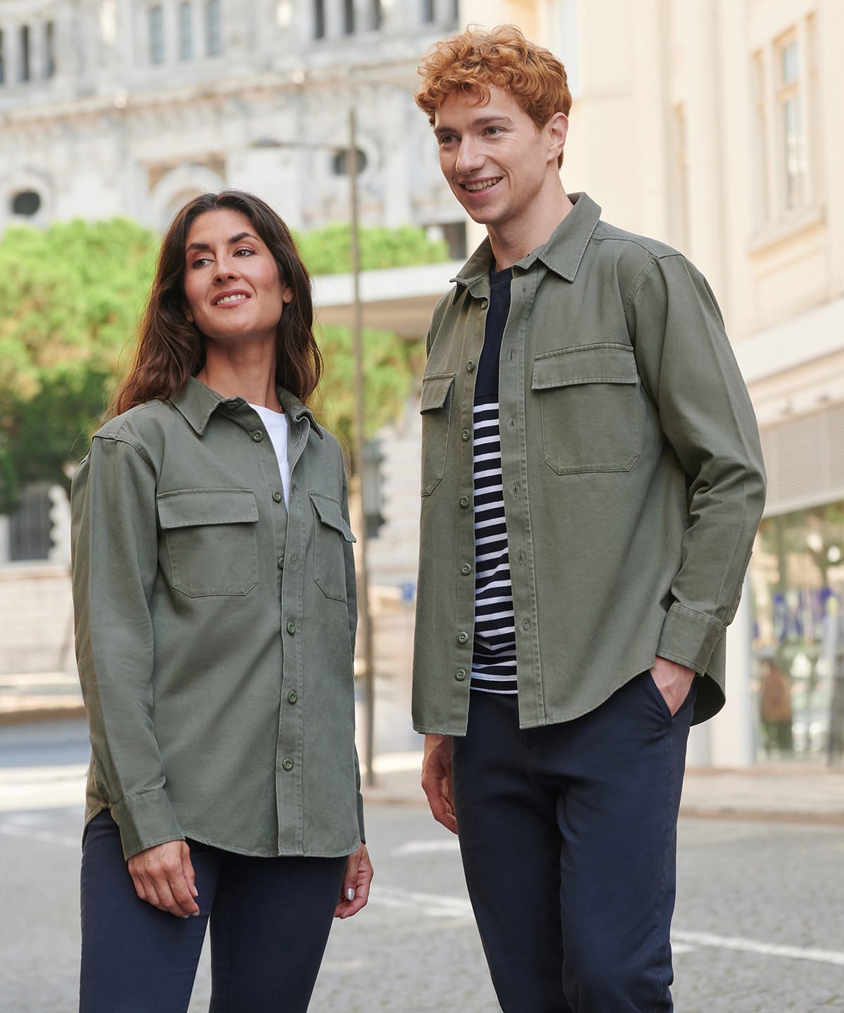 FR054 | Drill overshirt | Front Row