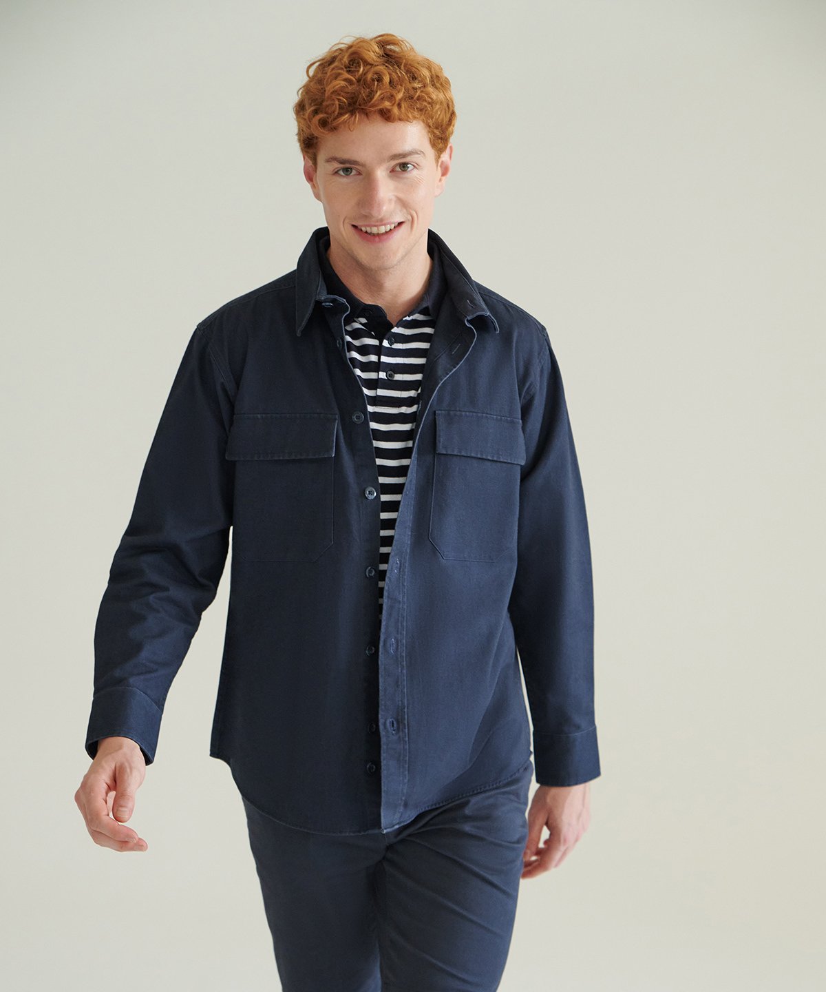 FR054 | Drill overshirt | Front Row