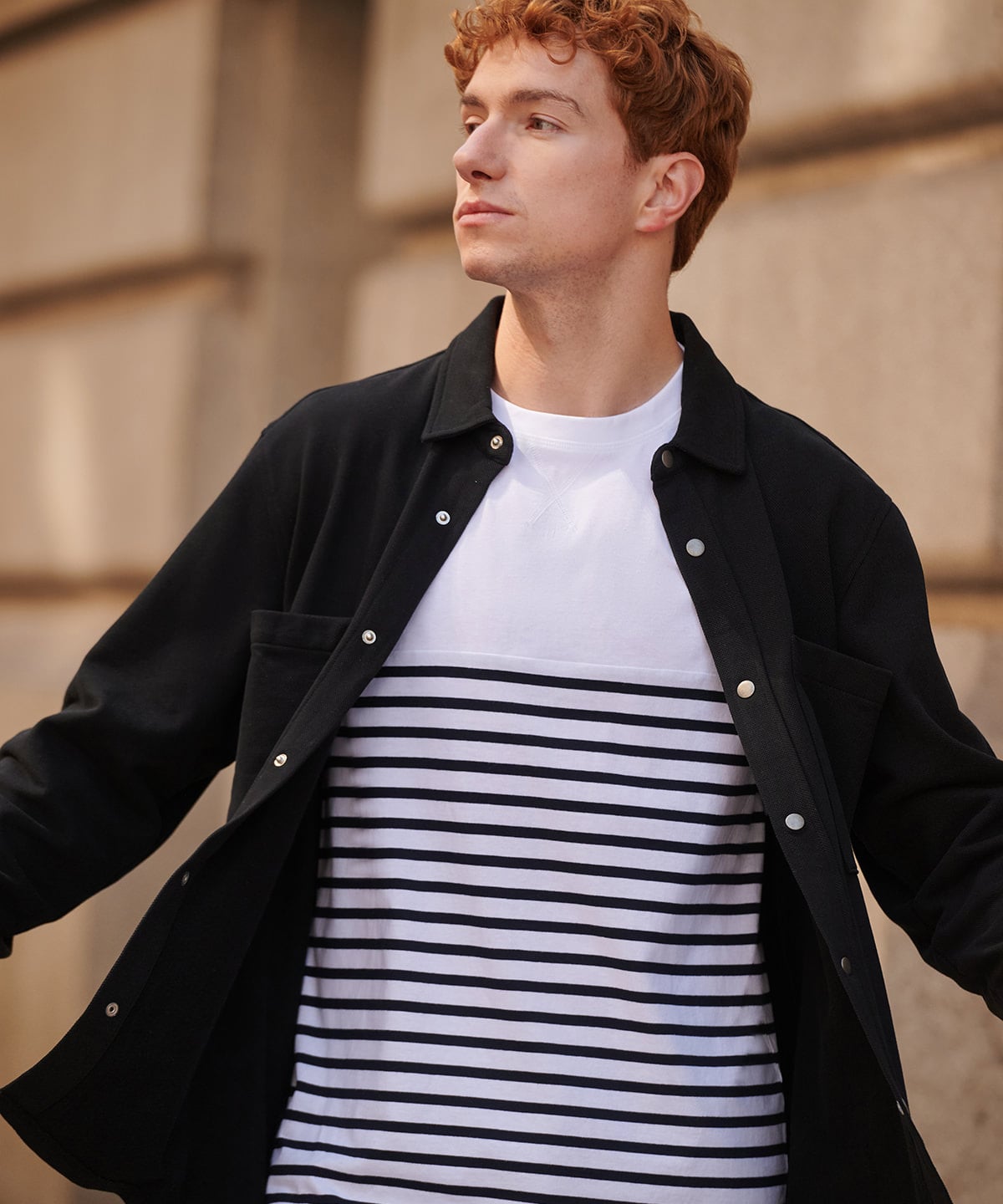 FR056 | Premium piqué overshirt | Front Row