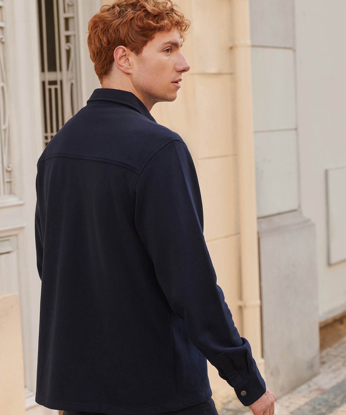FR056 | Premium piqué overshirt | Front Row