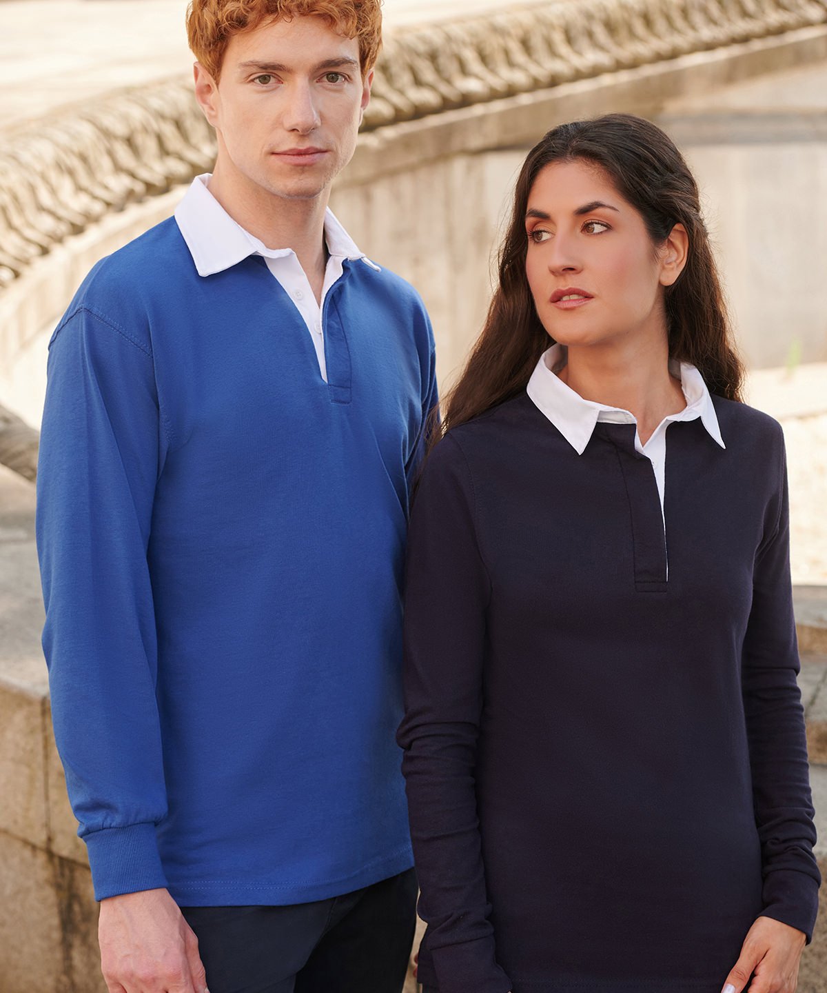FR100 | Long sleeve plain rugby shirt | Front Row