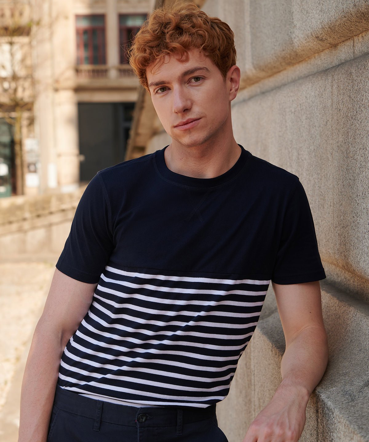 FR135 | Short-sleeved Breton T | Front Row