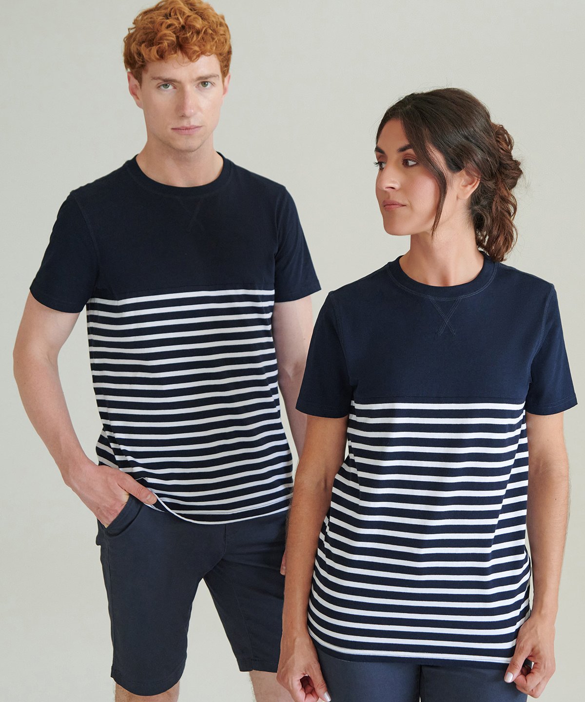 FR135 | Short-sleeved Breton T | Front Row