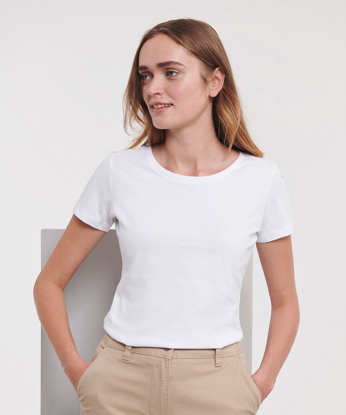 J108F | Women's pure organic tee | Russell Athletic