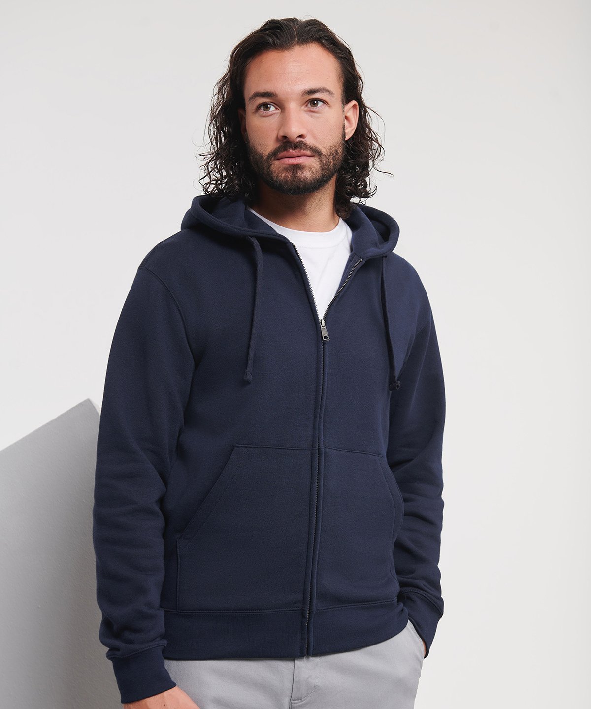 J266M | Authentic zipped hooded sweat | Russell Athletic
