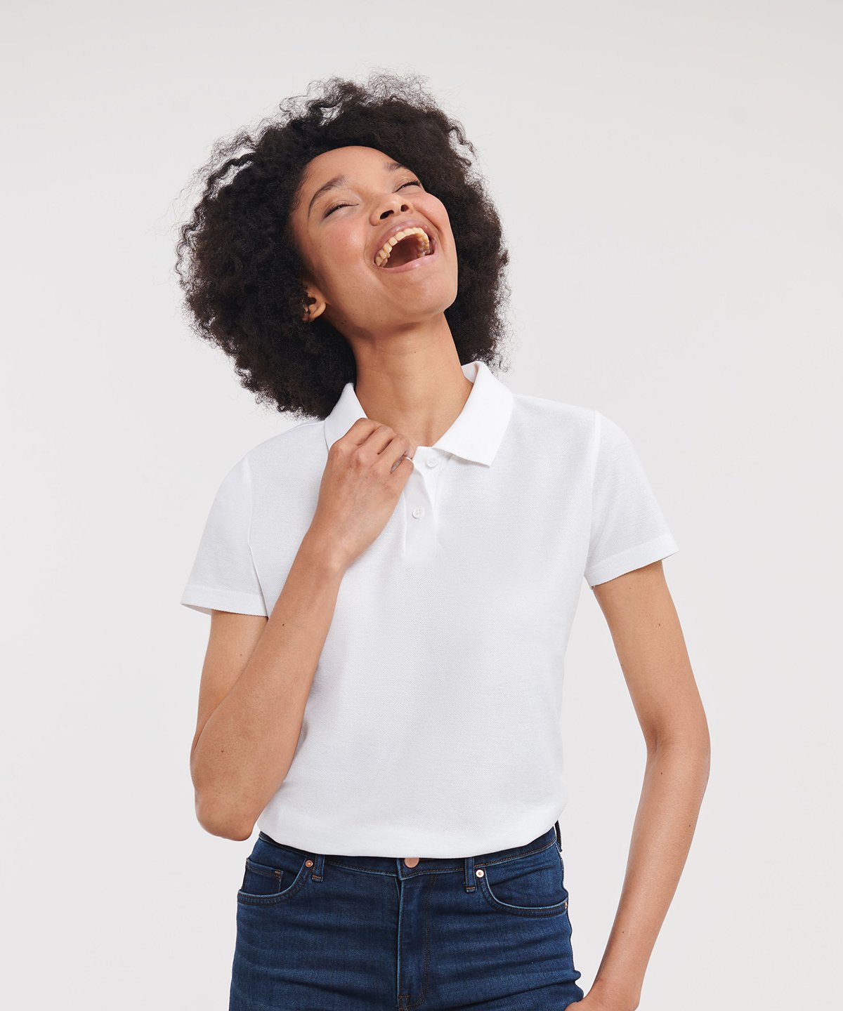 J539F | Women's classic polycotton polo | Russell Athletic