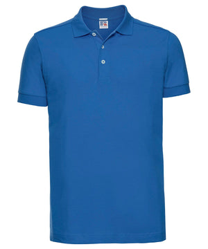 J566M-Azur | Azure Blue - Stretch Polo | Russell Europe