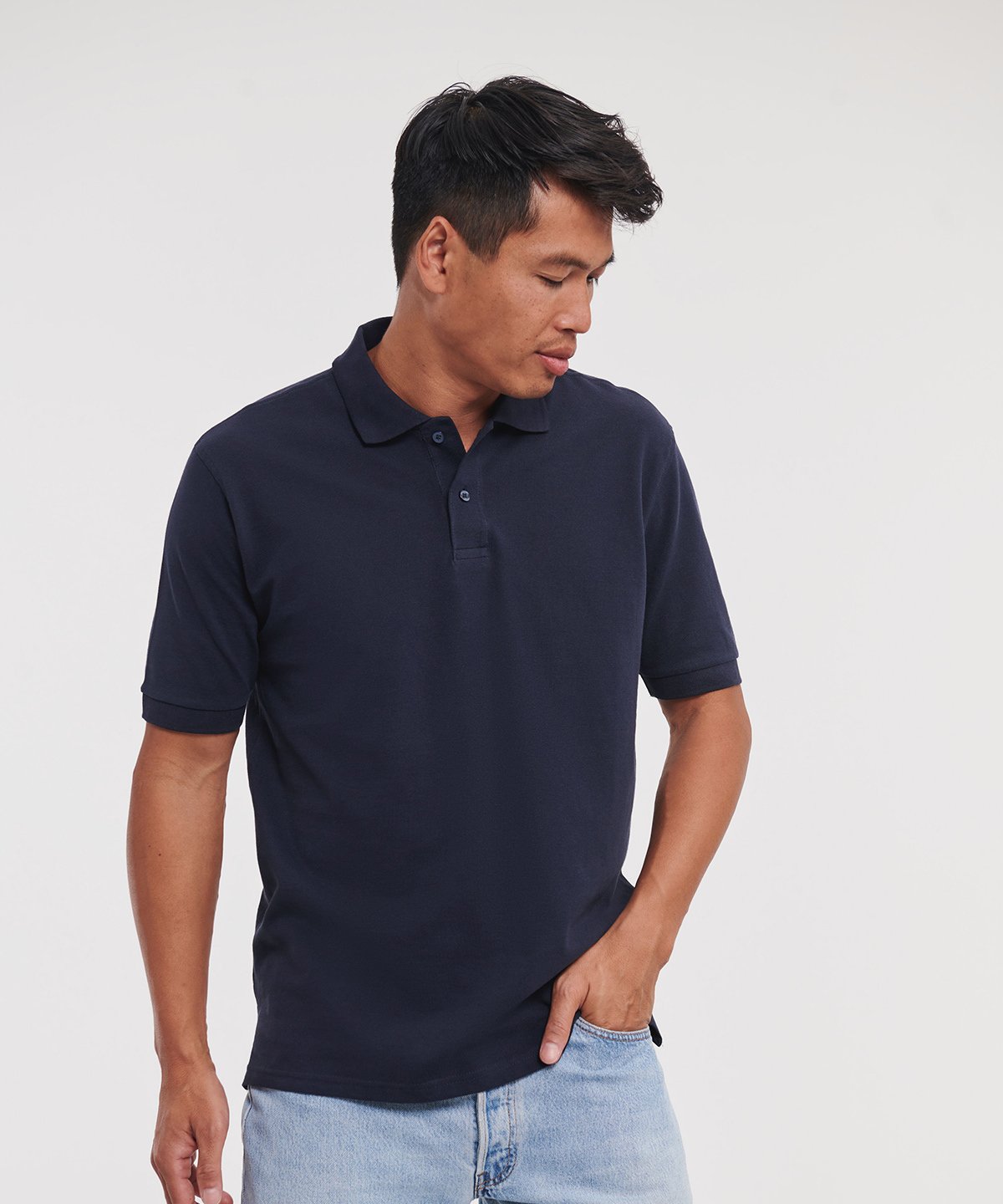 J569M | Classic cotton piqué polo | Russell Athletic