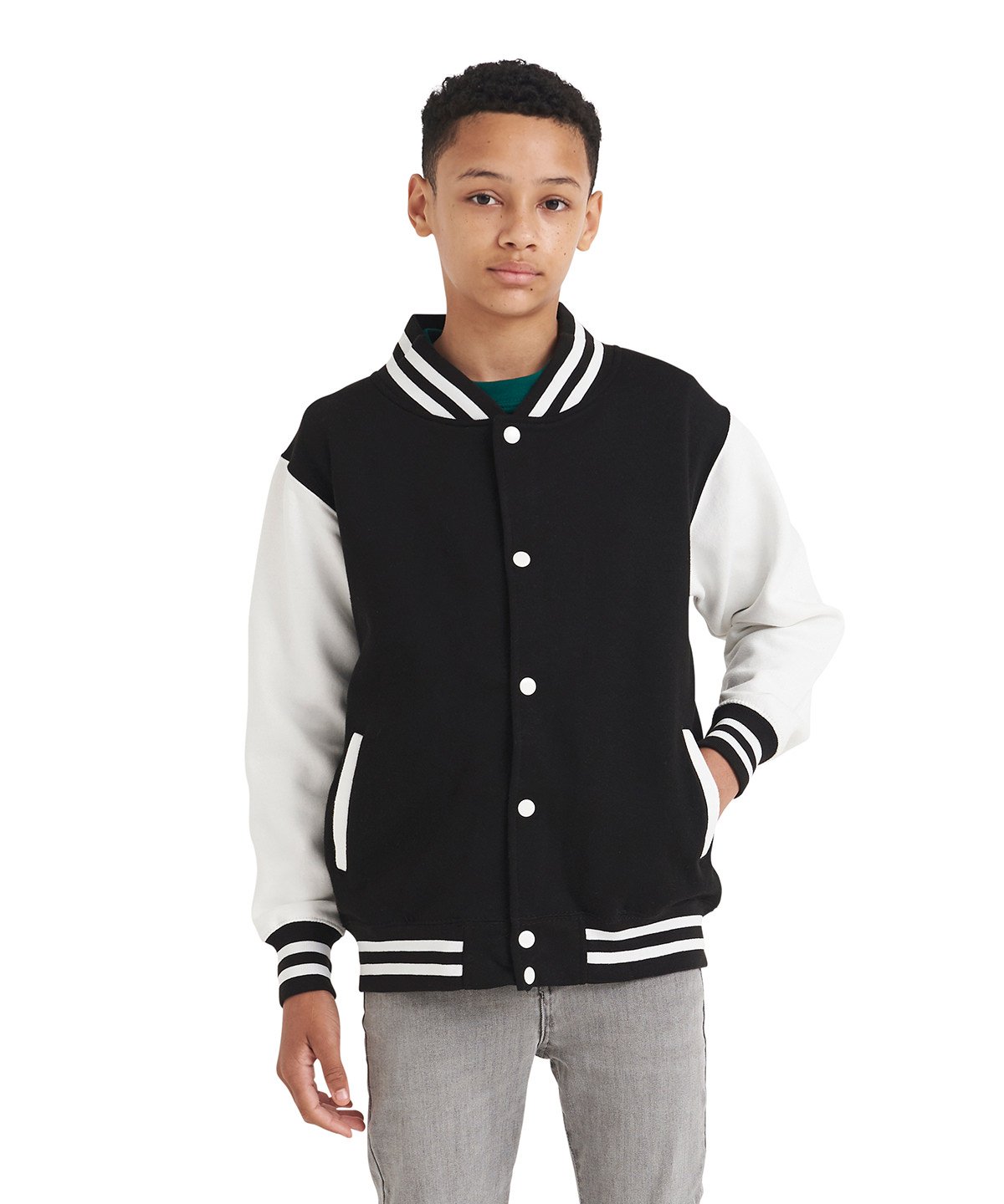 JH43J | Kids varsity jacket | AWDis Just Hoods