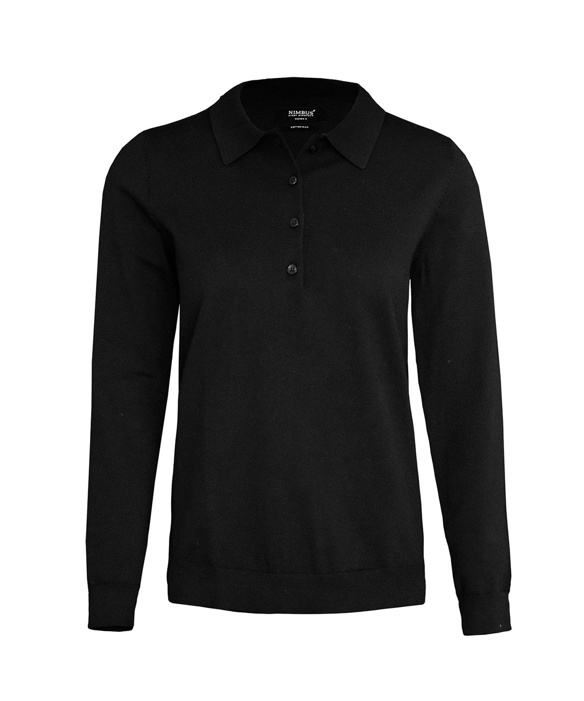 Nimbus Women's Brighton Long Sleeve Knitted Polo (N145F) | Organic Cotton Blend