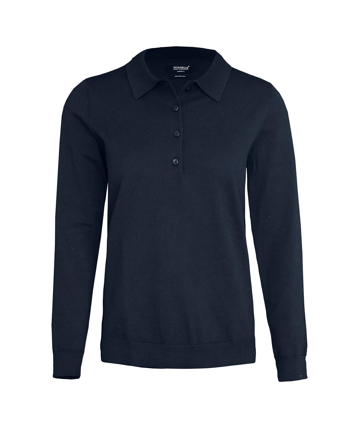 Nimbus Women's Brighton Long Sleeve Knitted Polo (N145F) | Organic Cotton Blend