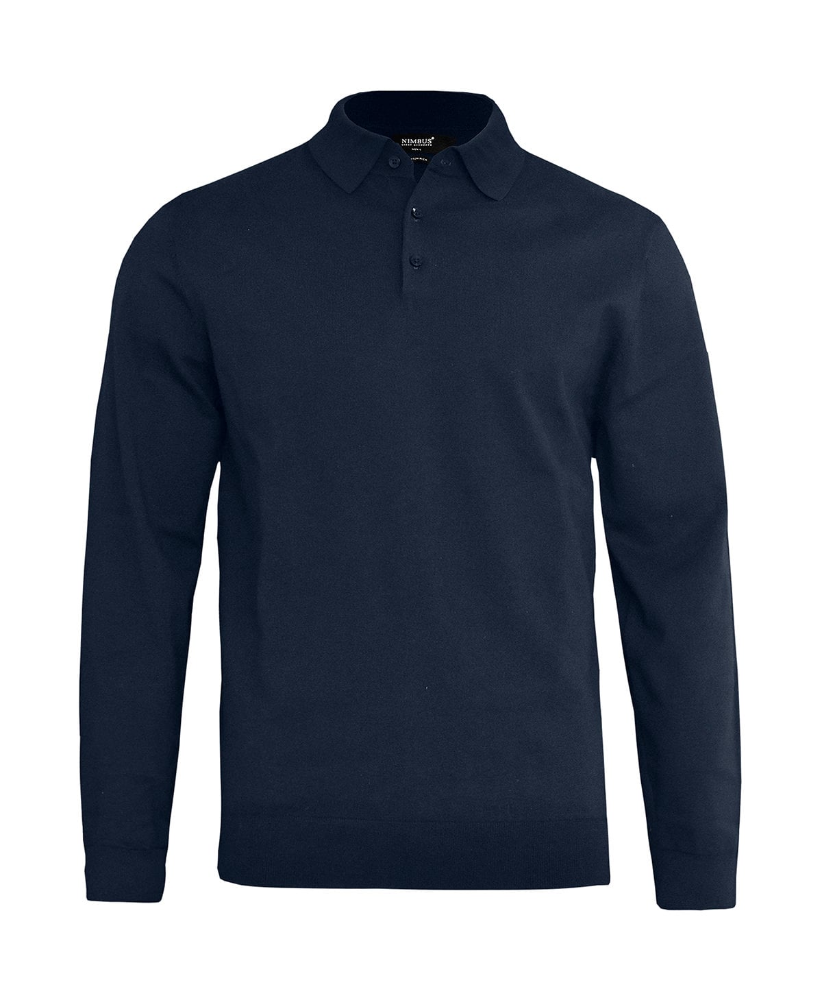 Nimbus Brighton Long Sleeve Knitted Polo (N145M) | Organic Cotton Blend