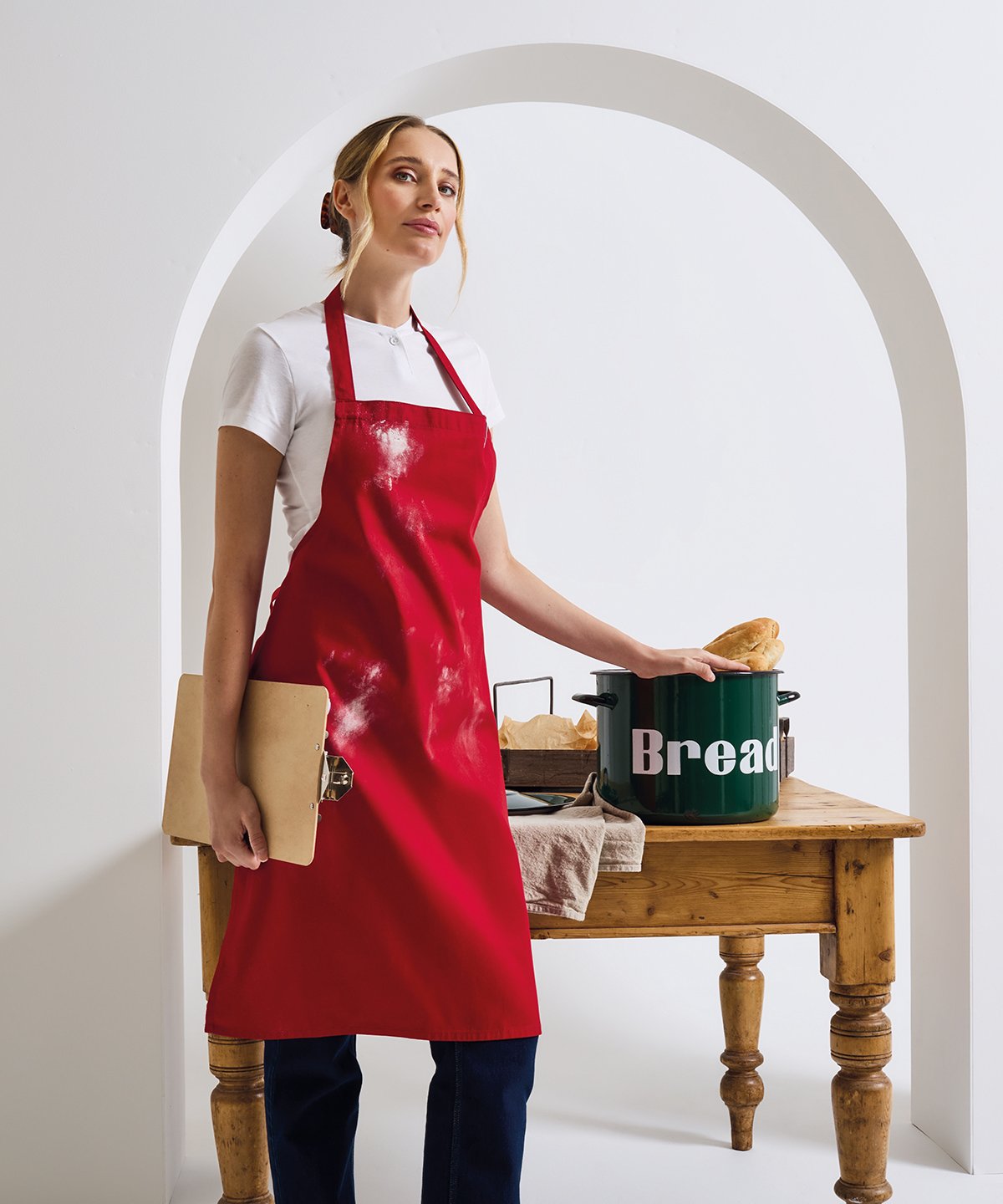 PR102 | 100% Organic Cotton Bib Apron | Premier