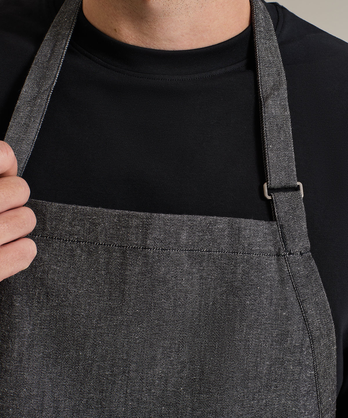 PR113 | Cotton denim bib apron, organic and Fairtrade certified | Premier