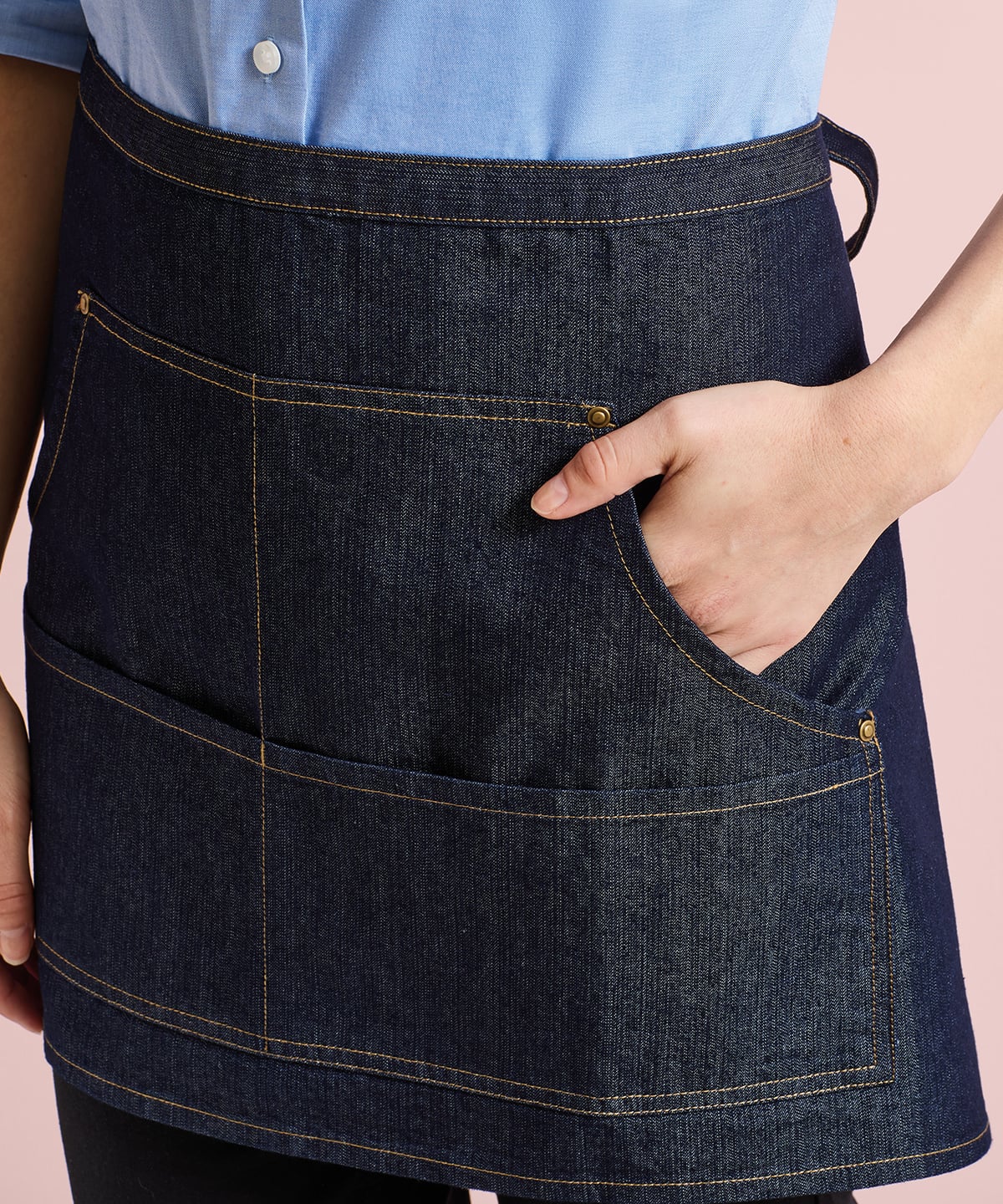 PR125 | Jeans stitch denim waist apron | Premier