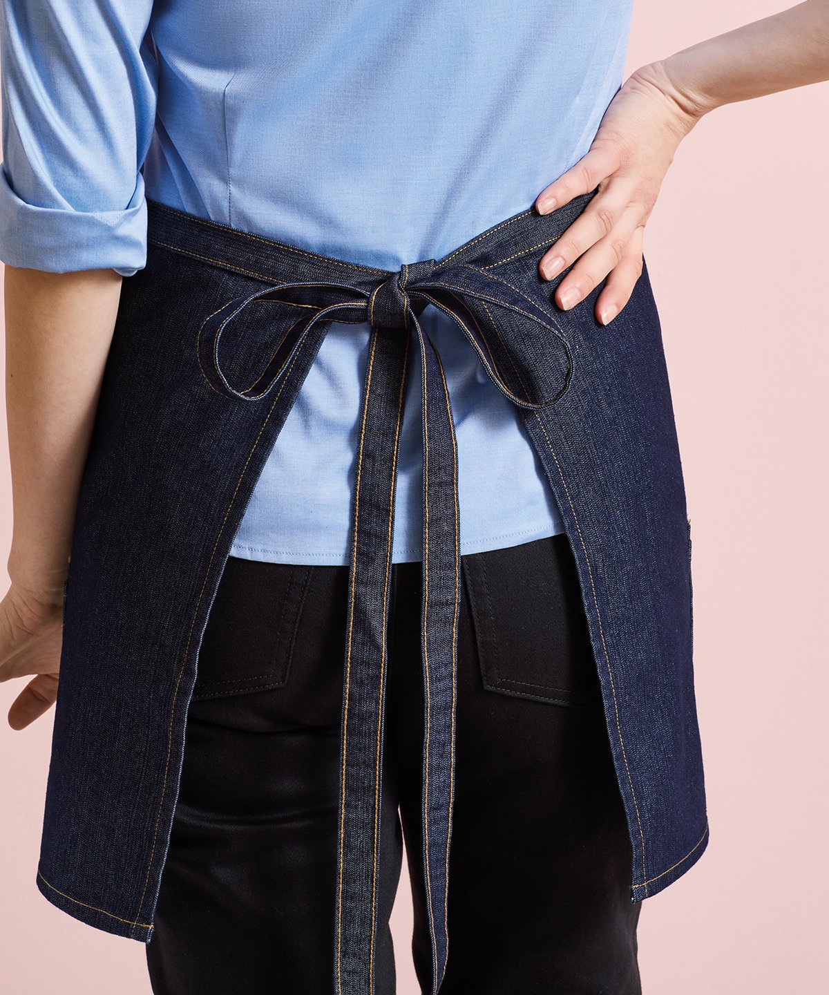 PR125 | Jeans stitch denim waist apron | Premier