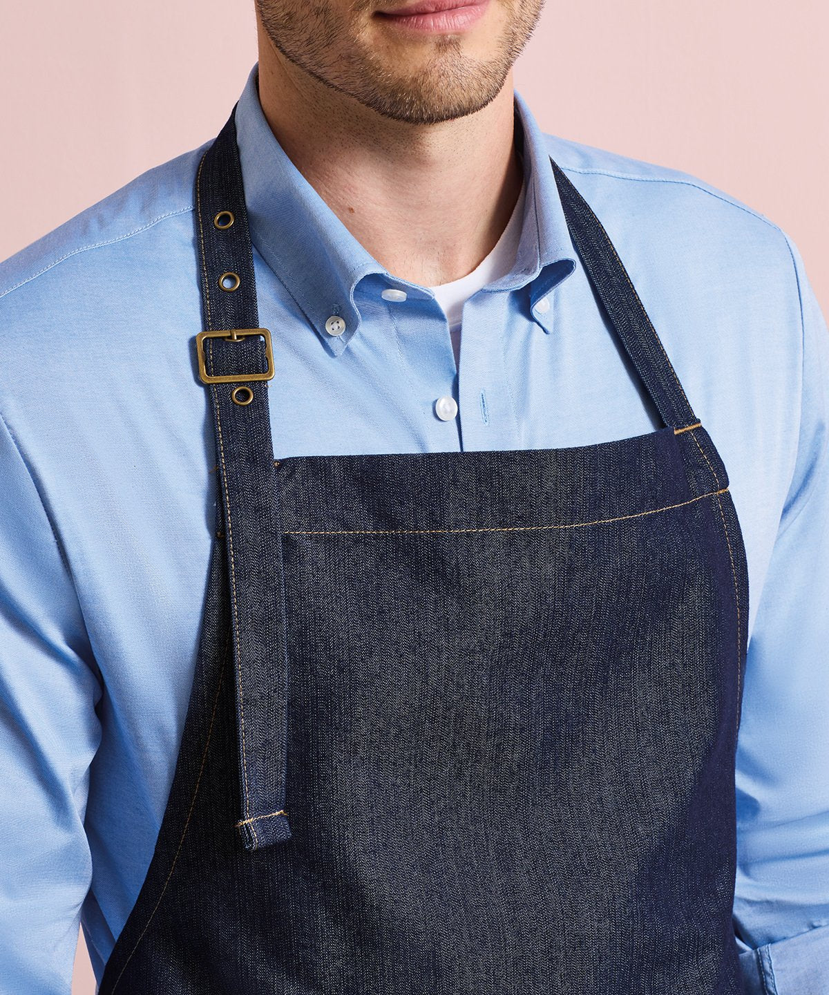 PR126 | Jeans stitch bib apron | Premier