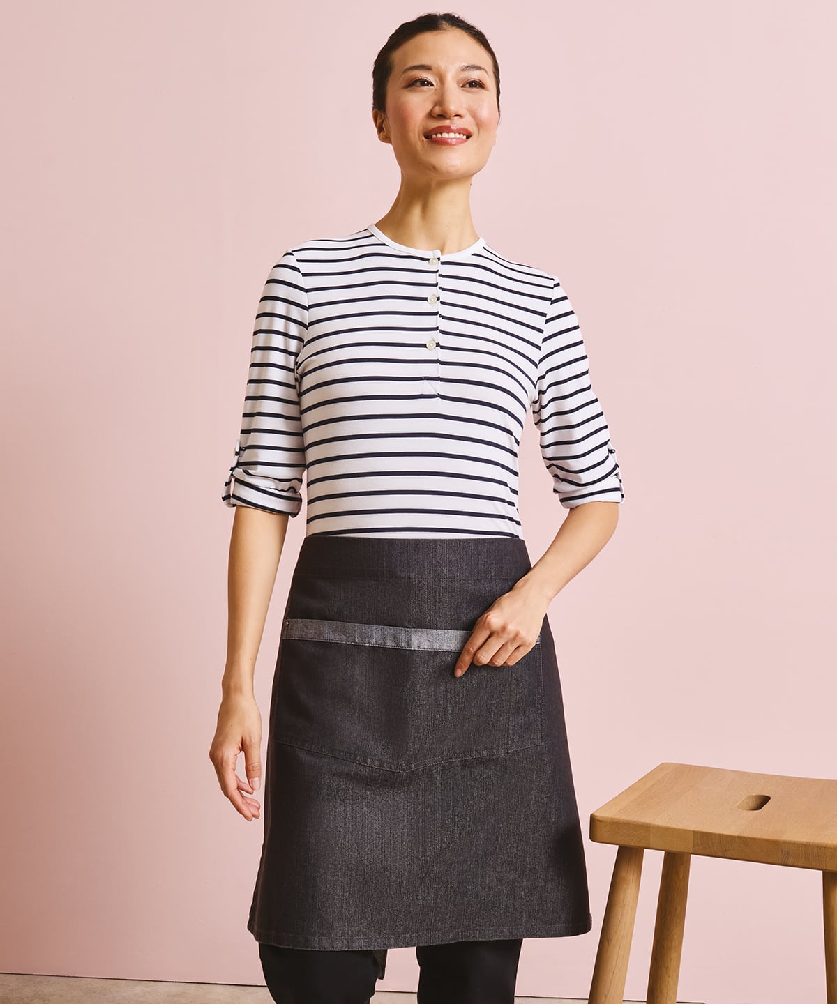 Premier PR128 Domain Contrast Denim Waist Apron | Personalised Bar & Café Apron