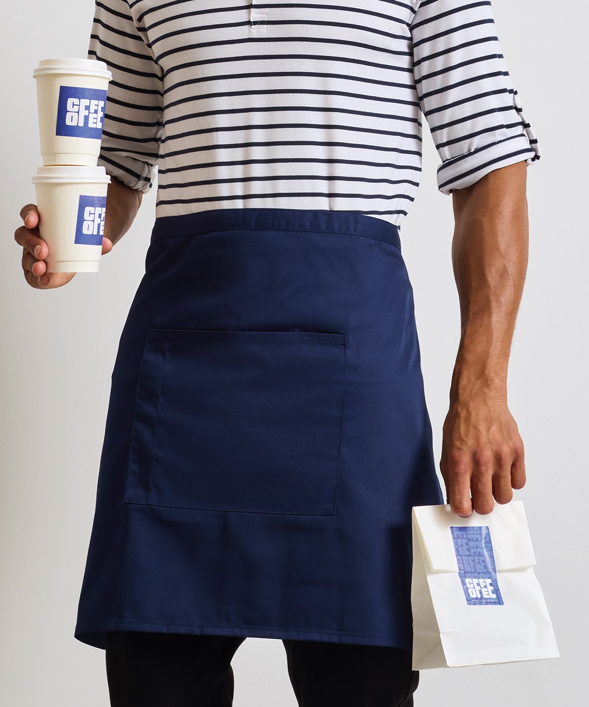 PR141 | ‘Colours collection’ mid-length pocket apron | Premier