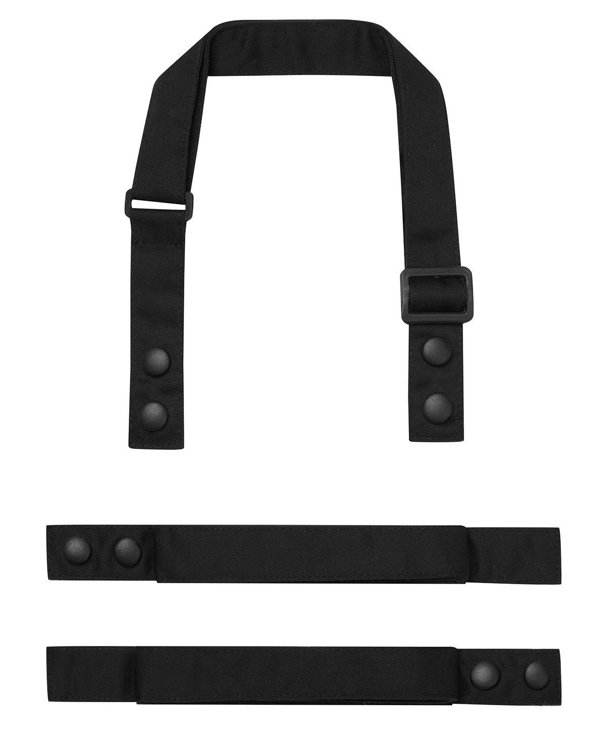 Pr191-Blac | Black - Swap & Pop Customisable Apron Straps | Premier